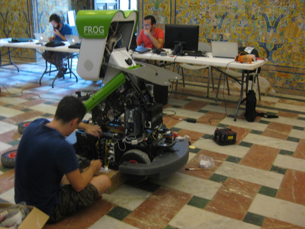 Of course, Carlos had to test the terrain in Lab 3. 