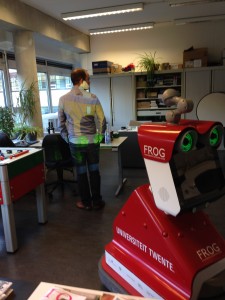 Testing with a simulation on the red FROG in Twente - November 2014.