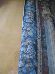 Border of a tapestry